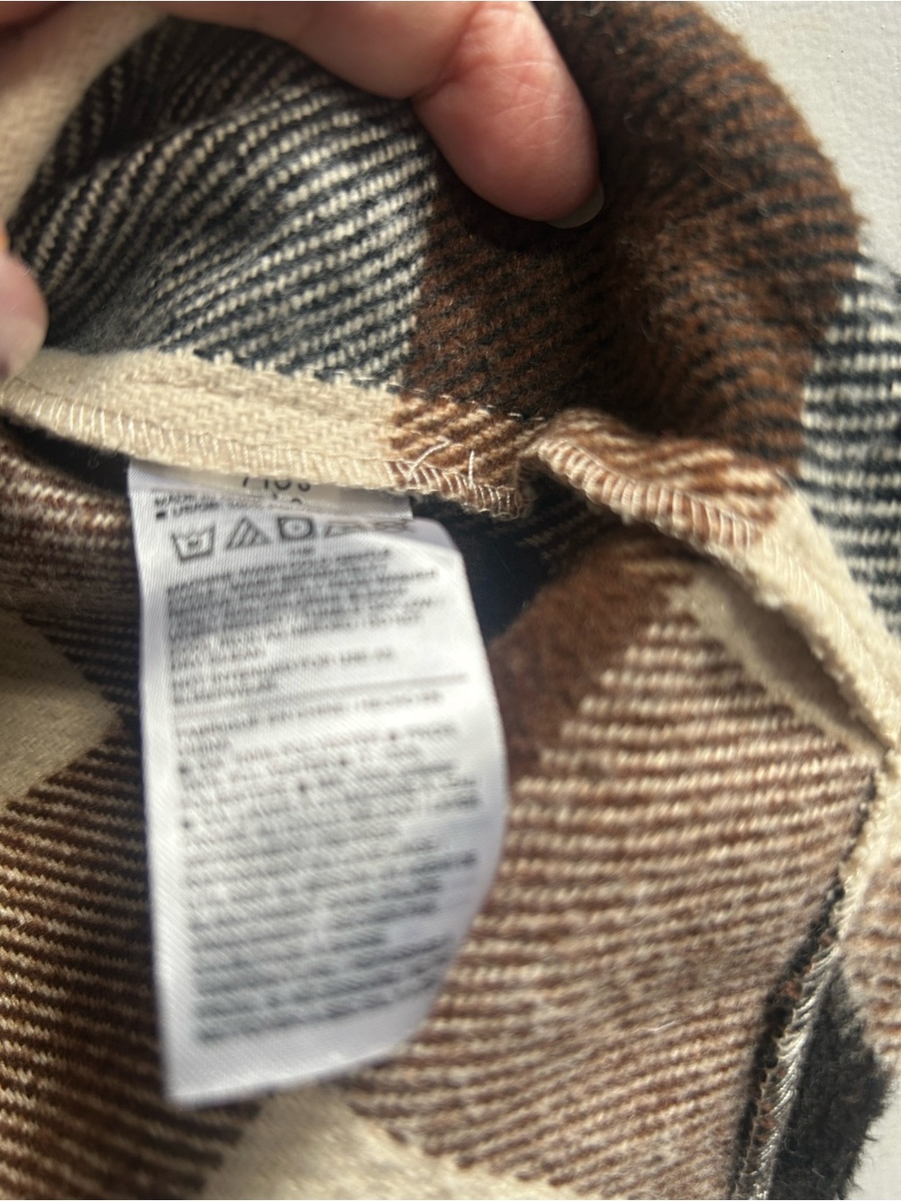 Janie and Jack Brown & Cream Plaid Button-Front Shacket Sz 7/8 - Picture 8 of 13
